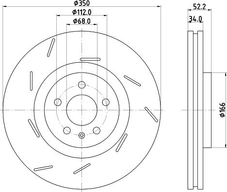 DON PCD22151 - Тормозной диск autospares.lv