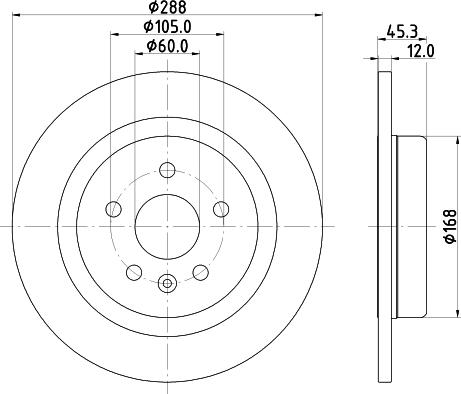 DON PCD22782 - Тормозной диск autospares.lv