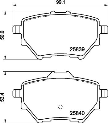 DON PCP1999 - Тормозные колодки, дисковые, комплект autospares.lv