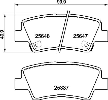 DON PCP1994 - Тормозные колодки, дисковые, комплект autospares.lv