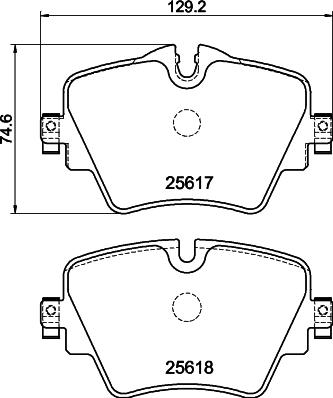 DON PCP1992 - Тормозные колодки, дисковые, комплект autospares.lv