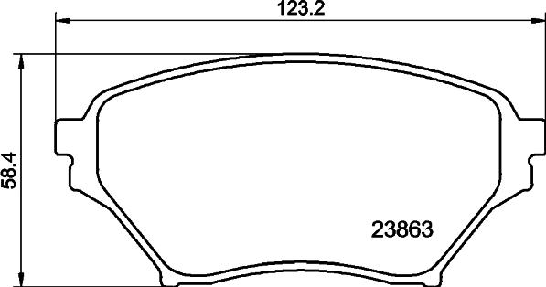 DON PCP1945 - Тормозные колодки, дисковые, комплект autospares.lv