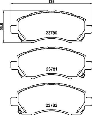 DON PCP1943 - Тормозные колодки, дисковые, комплект autospares.lv