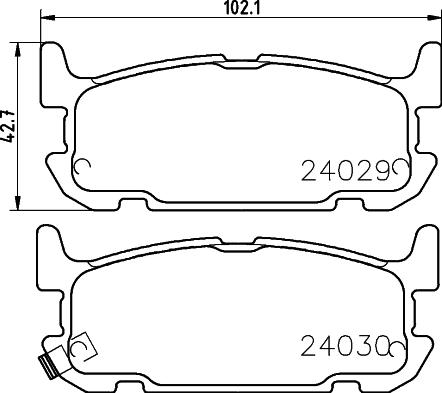 DON PCP1950 - Тормозные колодки, дисковые, комплект autospares.lv