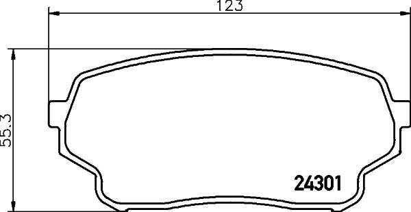 DON PCP1958 - Тормозные колодки, дисковые, комплект autospares.lv