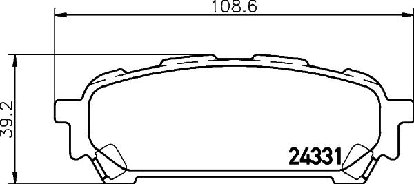 DON PCP1960 - Тормозные колодки, дисковые, комплект autospares.lv