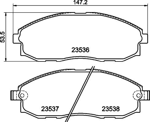 DON PCP1934 - Тормозные колодки, дисковые, комплект autospares.lv