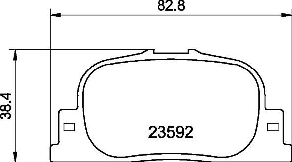 DON PCP1936 - Тормозные колодки, дисковые, комплект autospares.lv