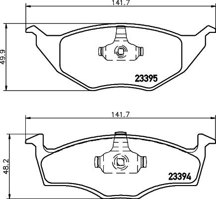 DON PCP1929 - Тормозные колодки, дисковые, комплект autospares.lv