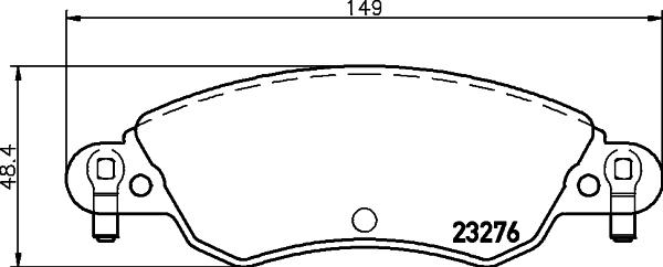 DON PCP1923 - Тормозные колодки, дисковые, комплект autospares.lv