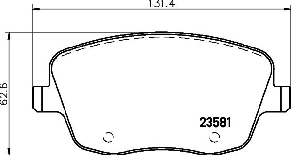 DON PCP1494 - Тормозные колодки, дисковые, комплект autospares.lv