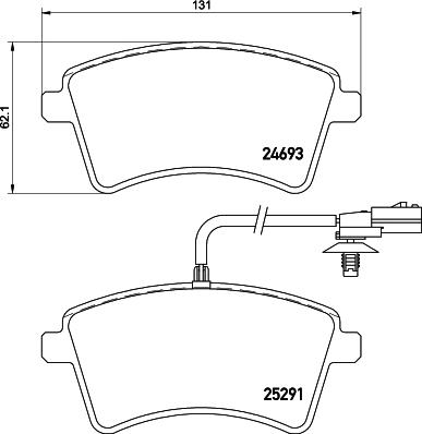 DON PCP1490 - Тормозные колодки, дисковые, комплект autospares.lv