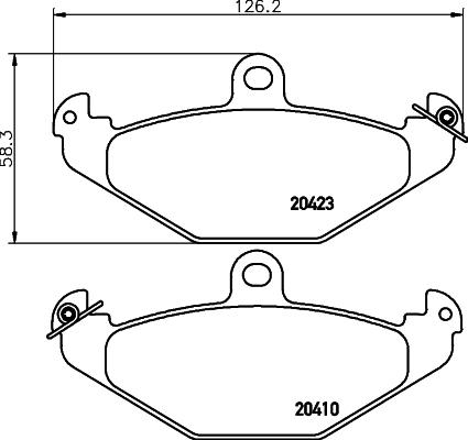 DON PCP1491 - Тормозные колодки, дисковые, комплект autospares.lv