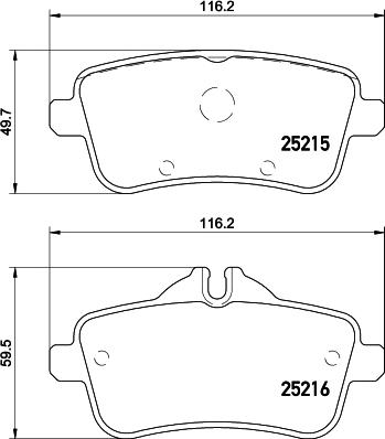 DON PCP1449 - Тормозные колодки, дисковые, комплект autospares.lv