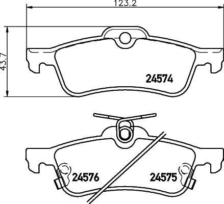 DON PCP1444 - Тормозные колодки, дисковые, комплект autospares.lv