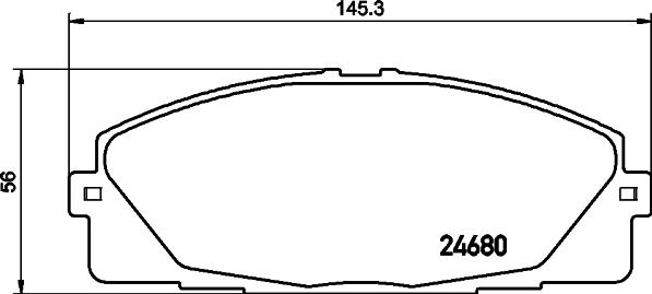 DON PCP1446 - Тормозные колодки, дисковые, комплект autospares.lv