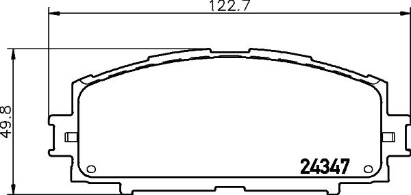 DON PCP1441 - Тормозные колодки, дисковые, комплект autospares.lv