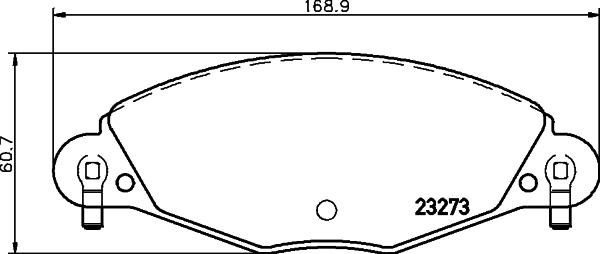 DON PCP1469 - Тормозные колодки, дисковые, комплект autospares.lv