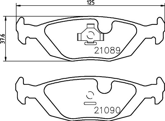 DON PCP1464 - Тормозные колодки, дисковые, комплект autospares.lv