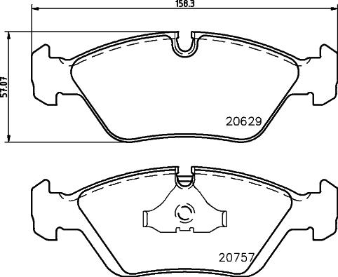 DON PCP1463 - Тормозные колодки, дисковые, комплект autospares.lv