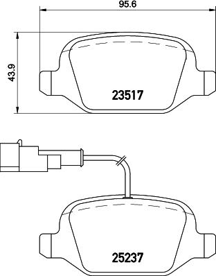 DON PCP1488 - Тормозные колодки, дисковые, комплект autospares.lv