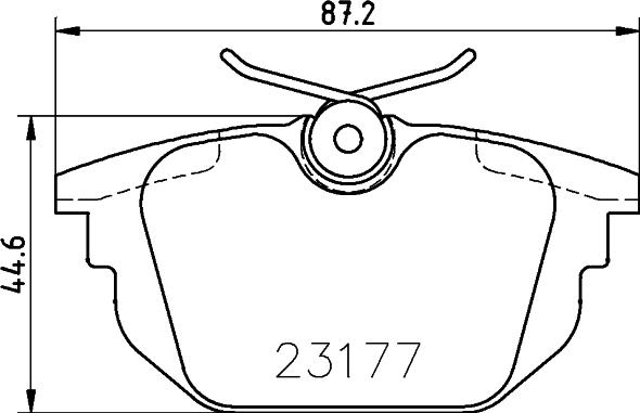 DON PCP1487 - Тормозные колодки, дисковые, комплект autospares.lv