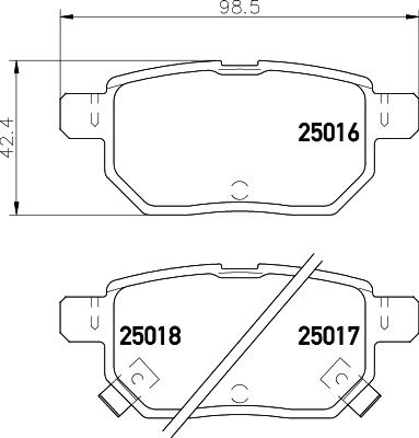 DON PCP1430 - Тормозные колодки, дисковые, комплект autospares.lv