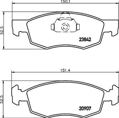 FTE 9001550 - Тормозные колодки, дисковые, комплект autospares.lv