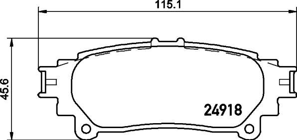 DON PCP1420 - Тормозные колодки, дисковые, комплект autospares.lv