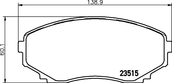 DON PCP1427 - Тормозные колодки, дисковые, комплект autospares.lv