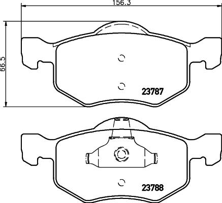 DON PCP1476 - Тормозные колодки, дисковые, комплект autospares.lv