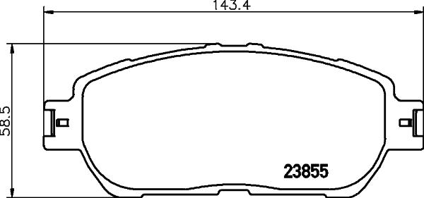 DON PCP1477 - Тормозные колодки, дисковые, комплект autospares.lv