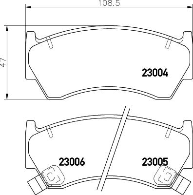 DON PCP1544 - Тормозные колодки, дисковые, комплект autospares.lv