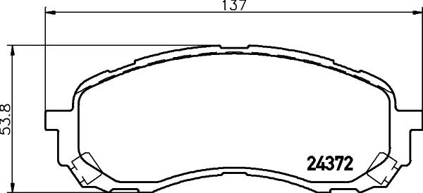 DON PCP1563 - Тормозные колодки, дисковые, комплект autospares.lv