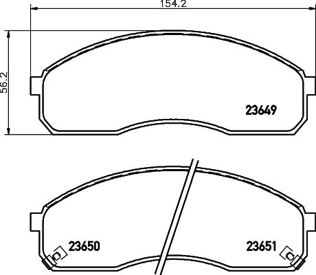 DON PCP1506 - Тормозные колодки, дисковые, комплект autospares.lv