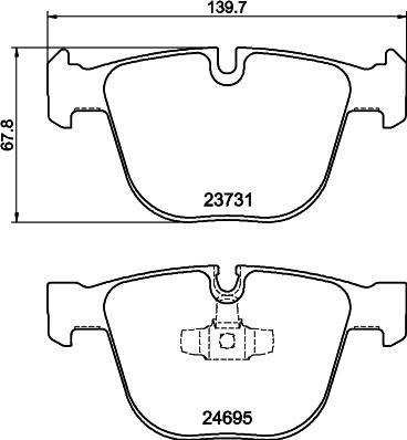 DON PCP1507 - Тормозные колодки, дисковые, комплект autospares.lv