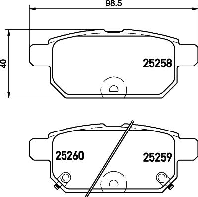 DON PCP1519 - Тормозные колодки, дисковые, комплект autospares.lv