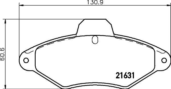 DON PCP1580 - Тормозные колодки, дисковые, комплект autospares.lv