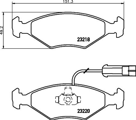 Valeo 168976 - Тормозные колодки, дисковые, комплект autospares.lv