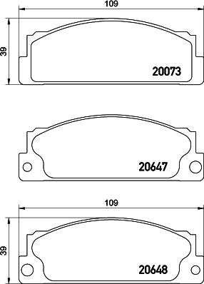 DON PCP1534 - Тормозные колодки, дисковые, комплект autospares.lv