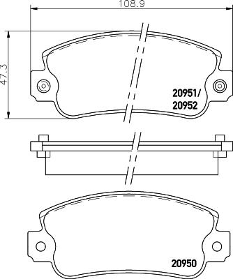 DON PCP1535 - Тормозные колодки, дисковые, комплект autospares.lv