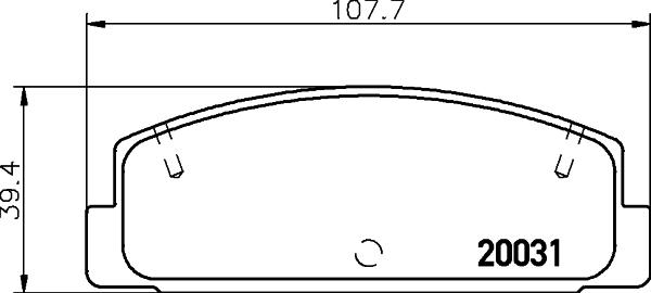 DON PCP1531 - Тормозные колодки, дисковые, комплект autospares.lv