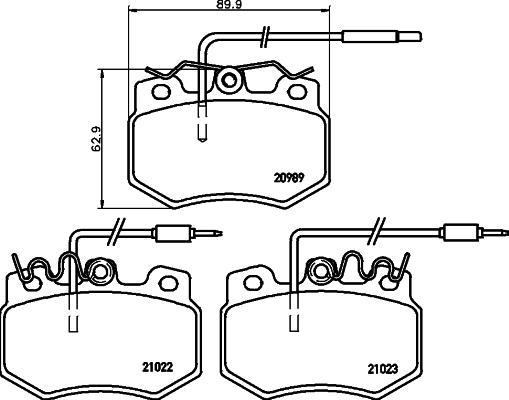 DON PCP1537 - Тормозные колодки, дисковые, комплект autospares.lv