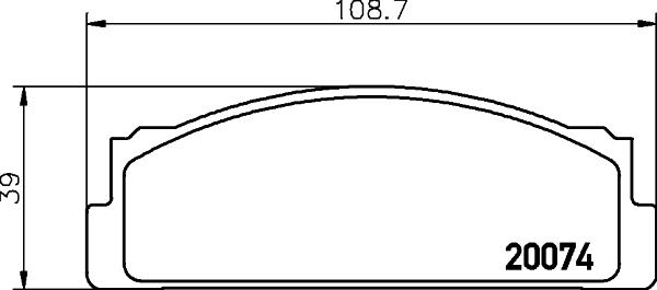 DON PCP1527 - Тормозные колодки, дисковые, комплект autospares.lv