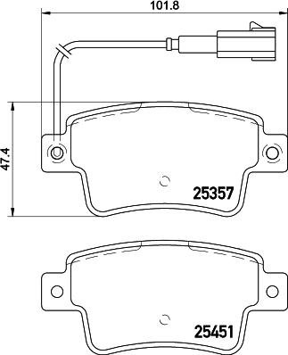 DON PCP1573 - Тормозные колодки, дисковые, комплект autospares.lv