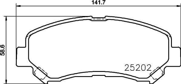 DON PCP1572 - Тормозные колодки, дисковые, комплект autospares.lv