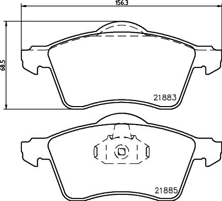 DON PCP1649 - Тормозные колодки, дисковые, комплект autospares.lv