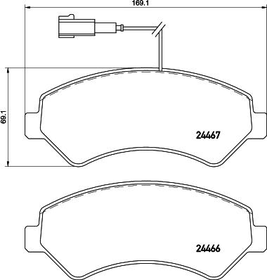 DON PCP1650 - Тормозные колодки, дисковые, комплект autospares.lv