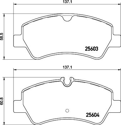 DON PCP1653 - Тормозные колодки, дисковые, комплект autospares.lv