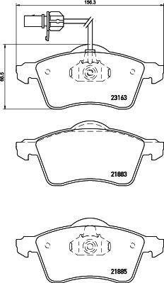 DON PCP1652 - Тормозные колодки, дисковые, комплект autospares.lv